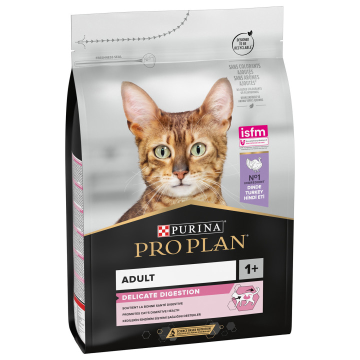 Purina Pro Plan Gato Delicate Optidiges Pavo - Kompymascotas