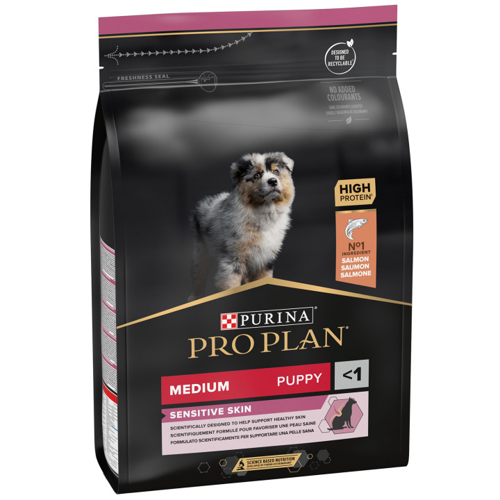 Purina Pro Plan Medium Puppy Sensitive Skin Pienso para perros - Kompymascotas