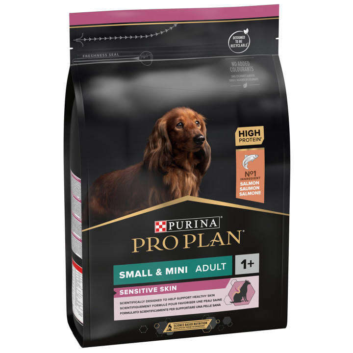 Purina Pro Plan Small & Mini Adult Sensitive Skin Pienso para perros - Kompymascotas