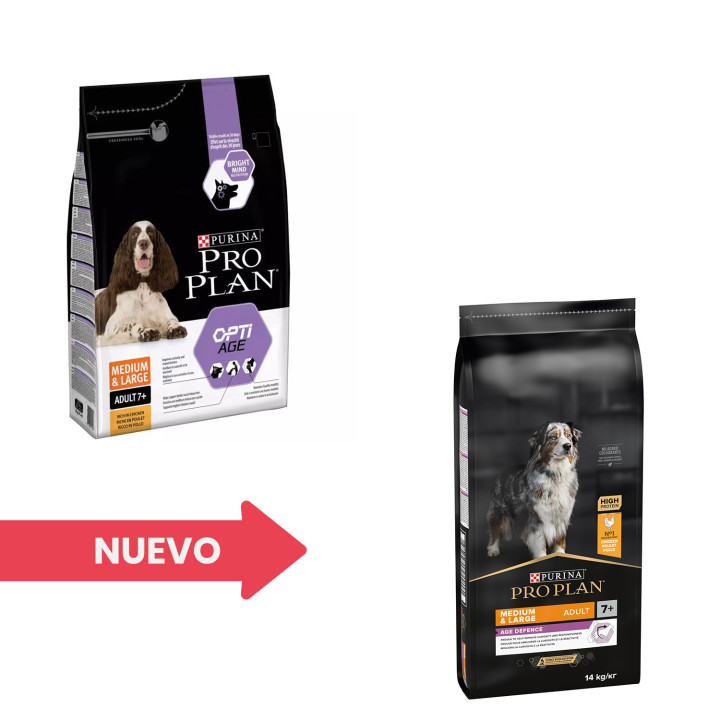 Purina Pro Plan Medium & Large Adult 7+ Senior Original - Kompymascotas
