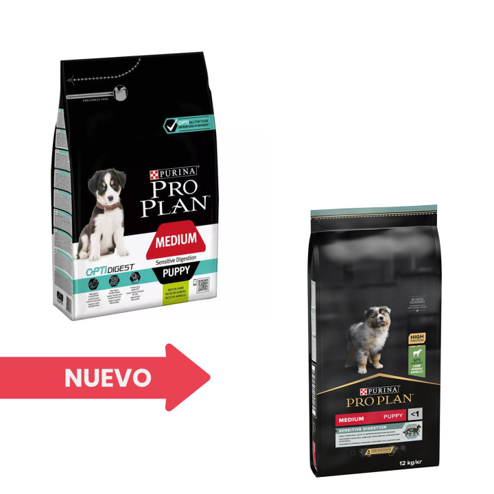 Purina Pro Plan Medium Puppy Digest Cordero - Kompymascotas