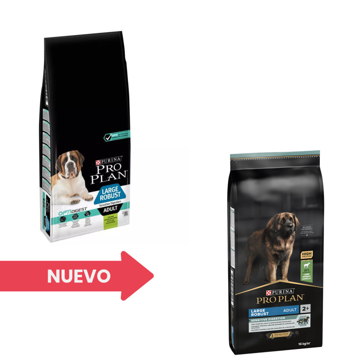 Purina Pro Plan Large Adult Robust Digest (Cordero), Pienso y Comida Húmeda - Kompymascotas