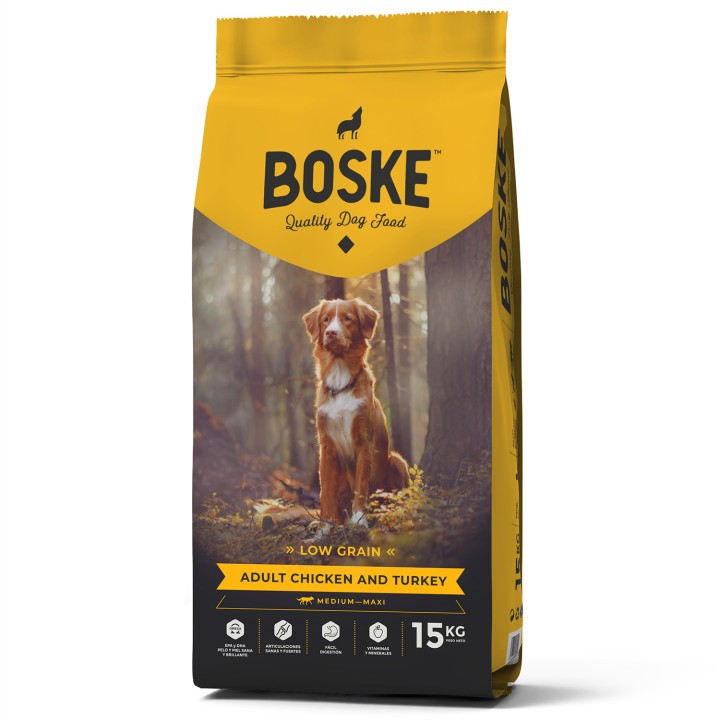 Boske Adult Chicken & Turkey Low Grain 