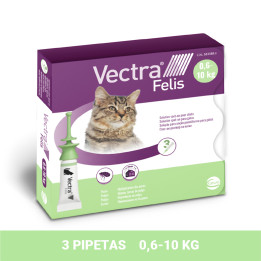 Vectra Felis Pipeta antiparasitaria para gatos - Kompymascotas