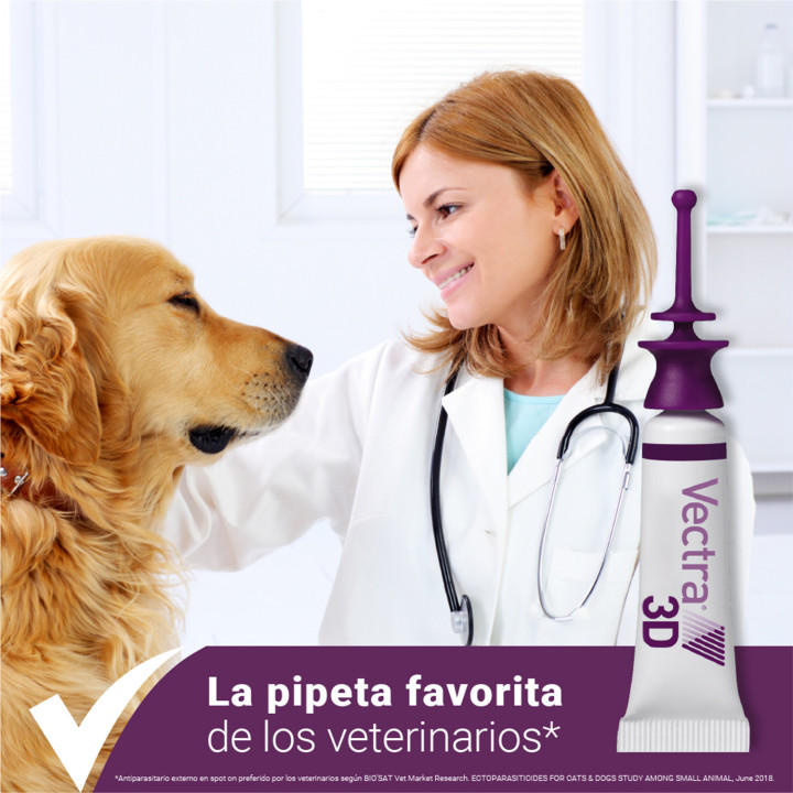 Pipeta para perros contra pulgas, garrapatas, flobotomos y mosquito