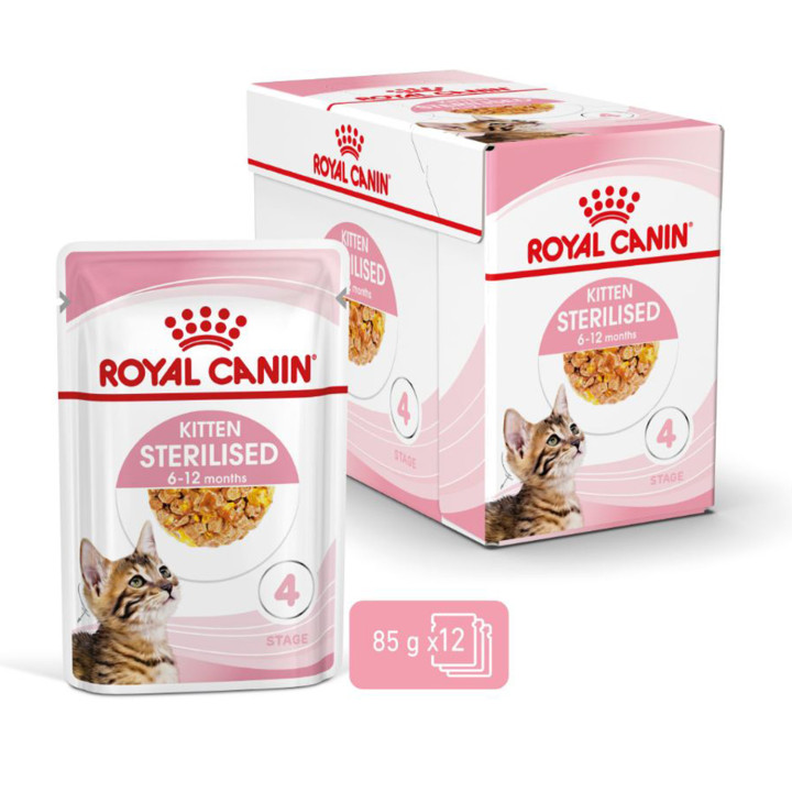 Royal Canin Kitten Sterilised gelatina - Kompymascotas