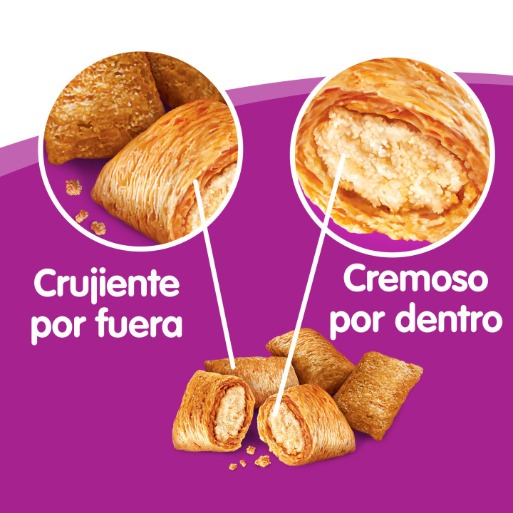 Snacks Whiskas Temptations con sabor a pollo y queso - Kompymascotas