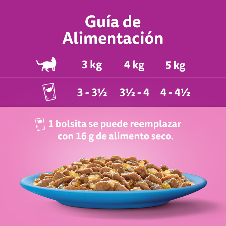 Alimento húmedo completo y equilibrado whiskas pescado 