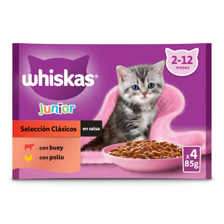 Whiskas para Gatos Junior Selección de Carnes 