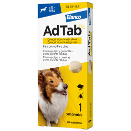 AdTab Comprimidos masticables antiparasitarios para perros