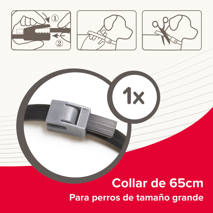 Canishield Collar antiparasitario Triple Protección para Perros 65 