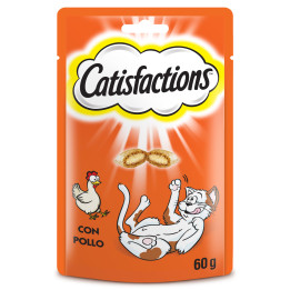 Catisfactions con Pollo, galletas para gato - Kompymascotas