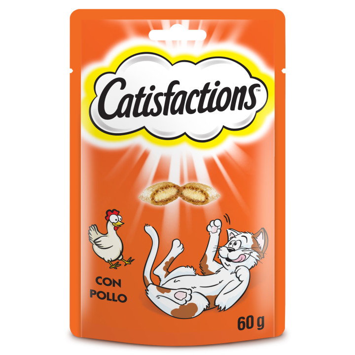 Catisfactions con Pollo, galletas para gato - Kompymascotas