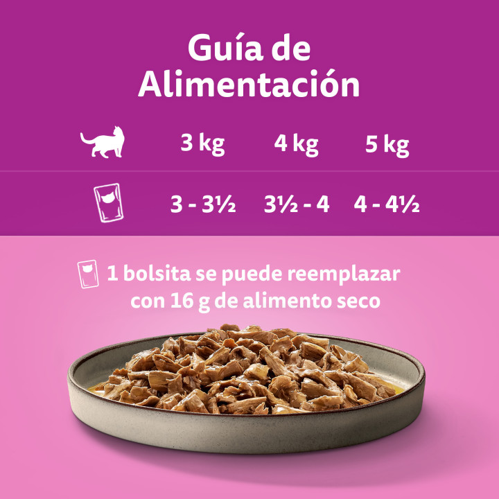 Whiskas Comida Húmeda en gelatina para Gatos Adultos Selección Aves 