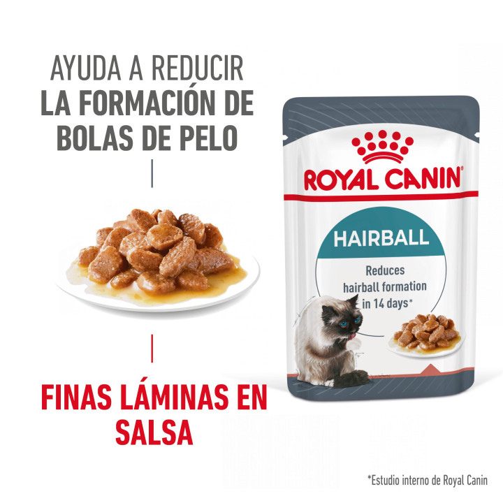 Comida húmeda Royal Canin Hairball Care para gatos - Kompymascotas
