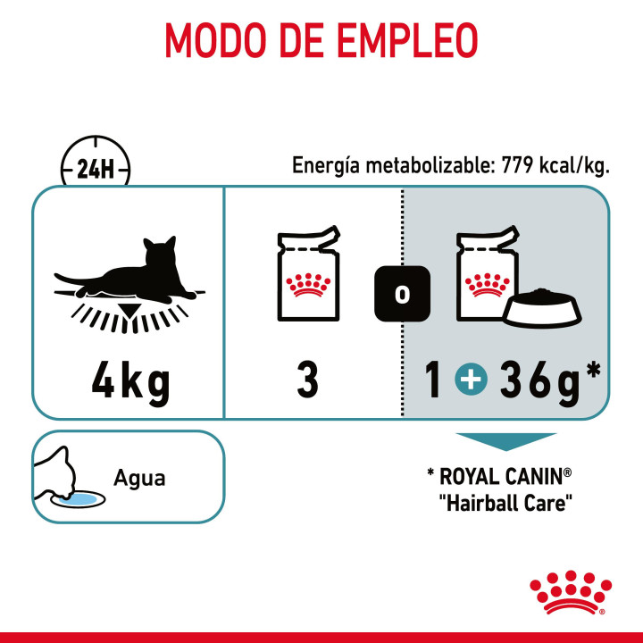 Comida húmeda Royal Canin Hairball Care para gatos - Kompymascotas