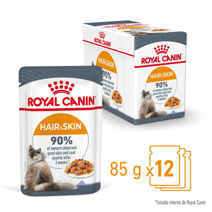 Comida húmeda Royal Canin Intense Beauty (Jelly) para gatos - Kompymascotas