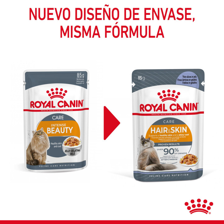 Comida húmeda Royal Canin Intense Beauty (Jelly) para gatos - Kompymascotas