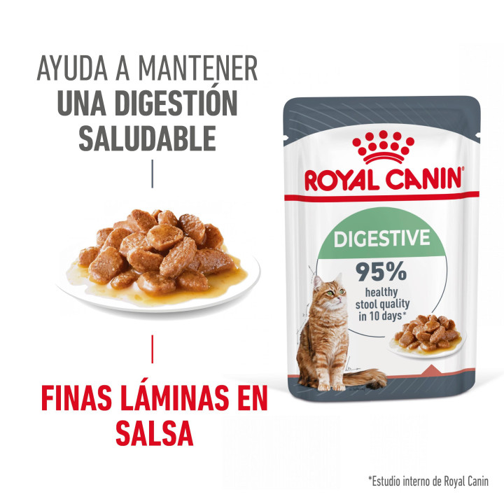Royal Canin Digest Sensitive, Comida húmeda para gatos - Kompymascotas