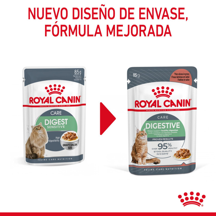Royal Canin Digest Sensitive, Comida húmeda para gatos - Kompymascotas