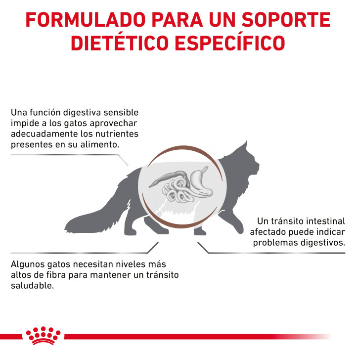 Pienso veterninario Royal Canin para gatos fibre - Kompymascotas