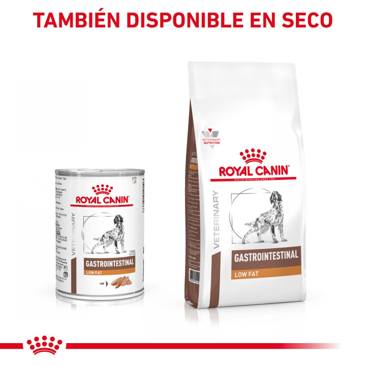 Latas Royal Canin Gastro Intestinal Low Fat, comida húmeda - Kompymascotas