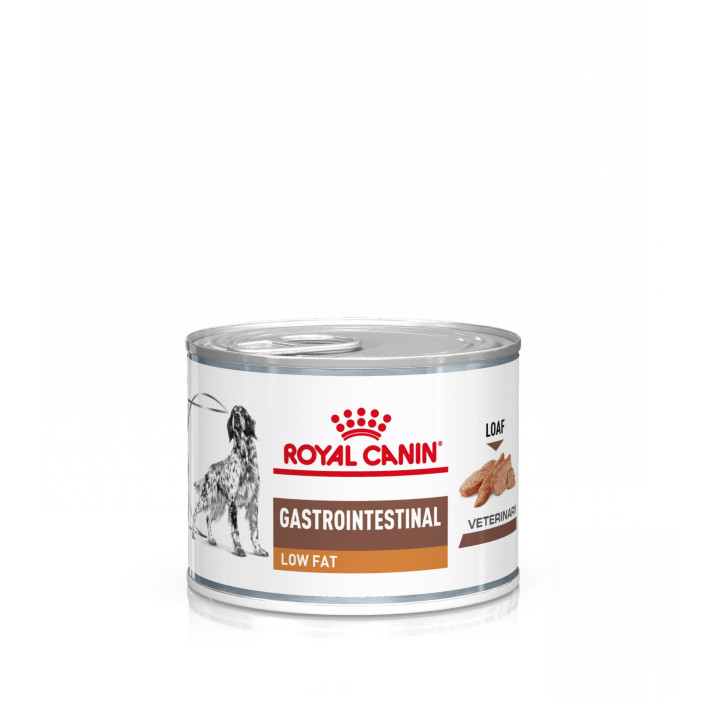 Latas Royal Canin Gastro Intestinal Low Fat, comida húmeda - Kompymascotas