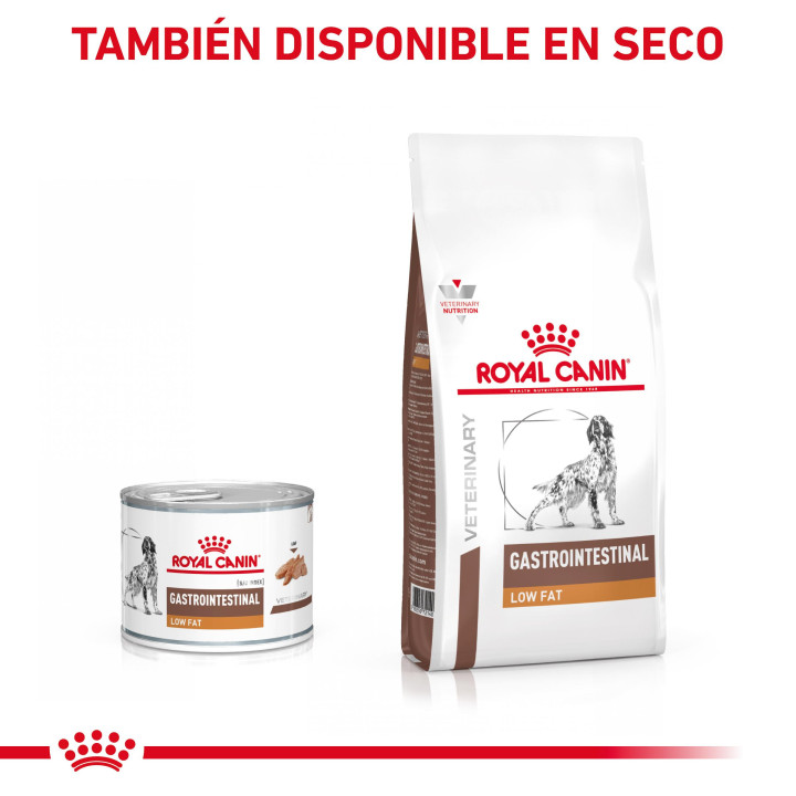 Latas Royal Canin Gastro Intestinal Low Fat, comida húmeda - Kompymascotas
