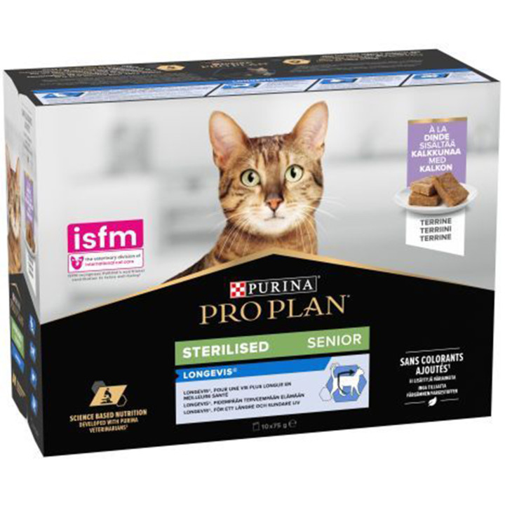 Purina Pro Plan Gato Adulto Esterilizado Terrina Pavo