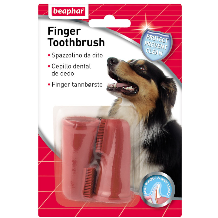 Cepillo dental de dedo - PiensoyMascotas