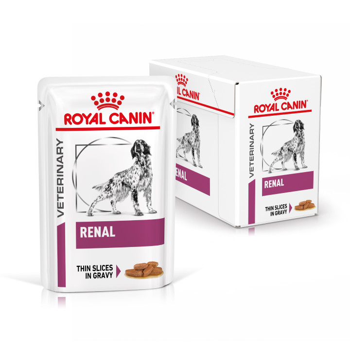 Comida húmeda Royal Canin Renal Finas láminas en salsa - Kompymascotas