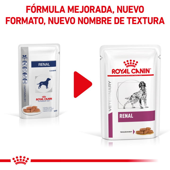 Comida húmeda Royal Canin Renal Finas láminas en salsa - Kompymascotas