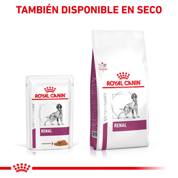 Comida húmeda Royal Canin Renal Finas láminas en salsa - Kompymascotas