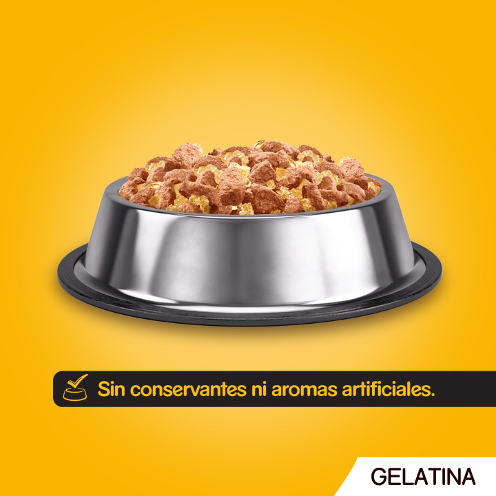 Pedigree Comida húmeda para Perros en Gelatina Sabores Pollo y Cordero 