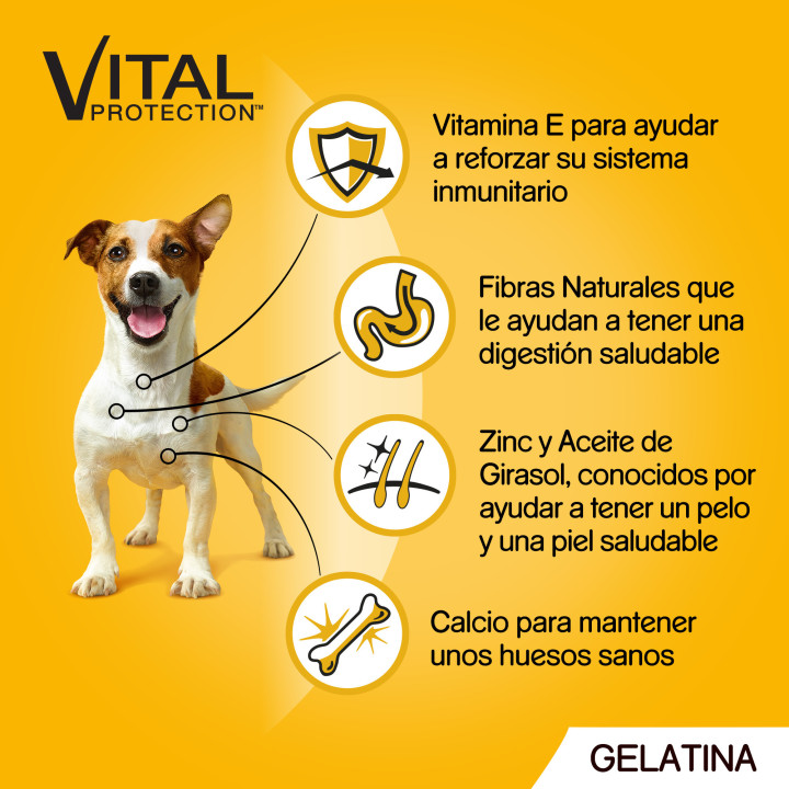 Pedigree Comida húmeda para Perros en Gelatina Sabores Pollo y Cordero 