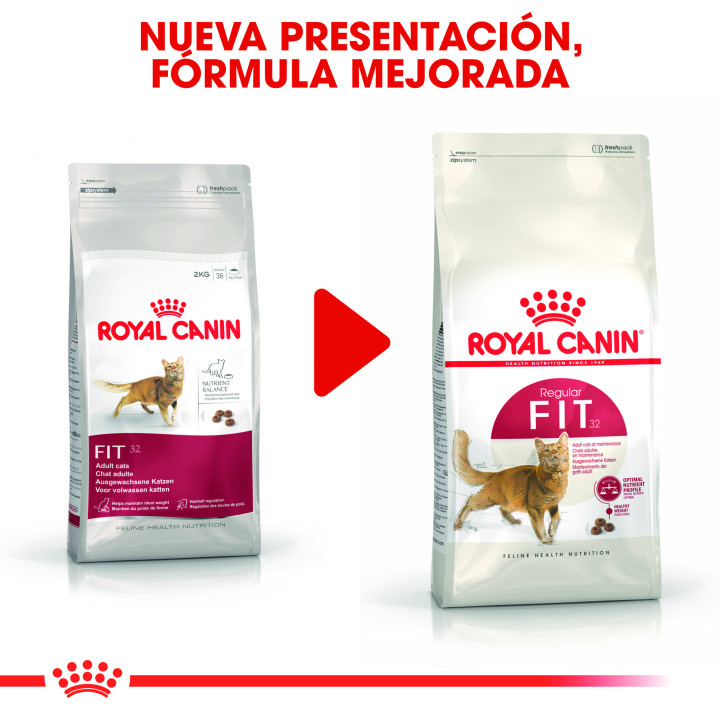 Royal Canin Feline Nutrition Fit 32, Pienso para gatos - Kompymascotas