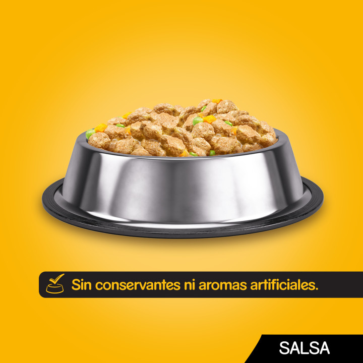 Pedigree Comida húmeda Perros Sabor Pollo y Buey con Verduras en Salsa 