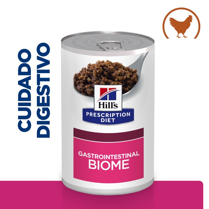Hill's Prescription Diet Gastrointestinal GI Biome para perros con Pollo (lata)