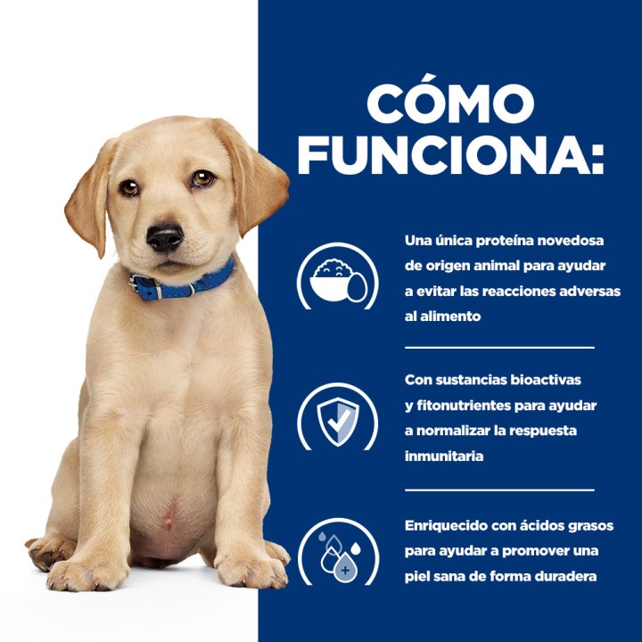 Hill's Prescription Diet Derm Complete Pienso para cachorros con problemas de pelo y piel