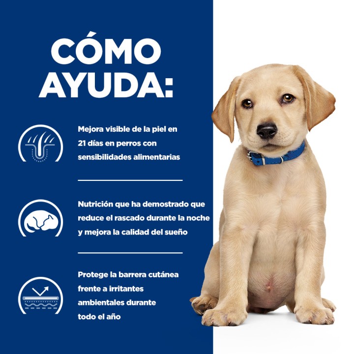 Hill's Prescription Diet Derm Complete Pienso para cachorros con problemas de pelo y piel