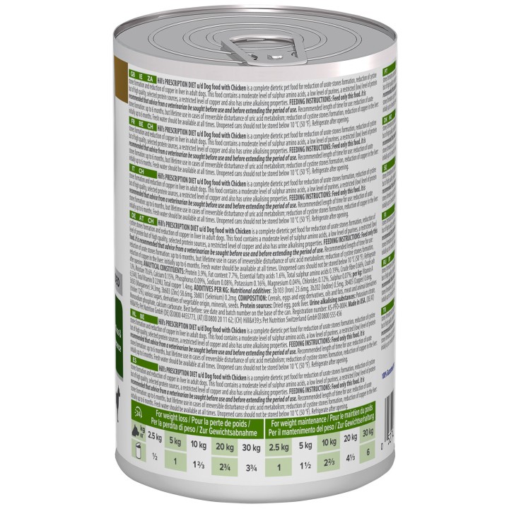 Hill's Prescription Diet Metabolic Control de Peso estofado para perros con pollo y verduras - lata