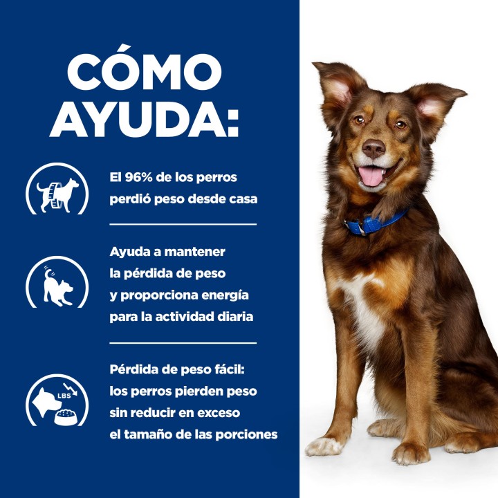 Hill's Prescription Diet Metabolic Control de Peso estofado para perros con pollo y verduras - lata