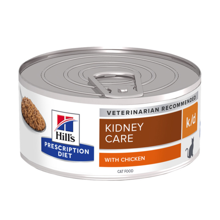 Hill's Prescription Diet k/d alimento húmedo para Gatos con Pollo - lata (paté)