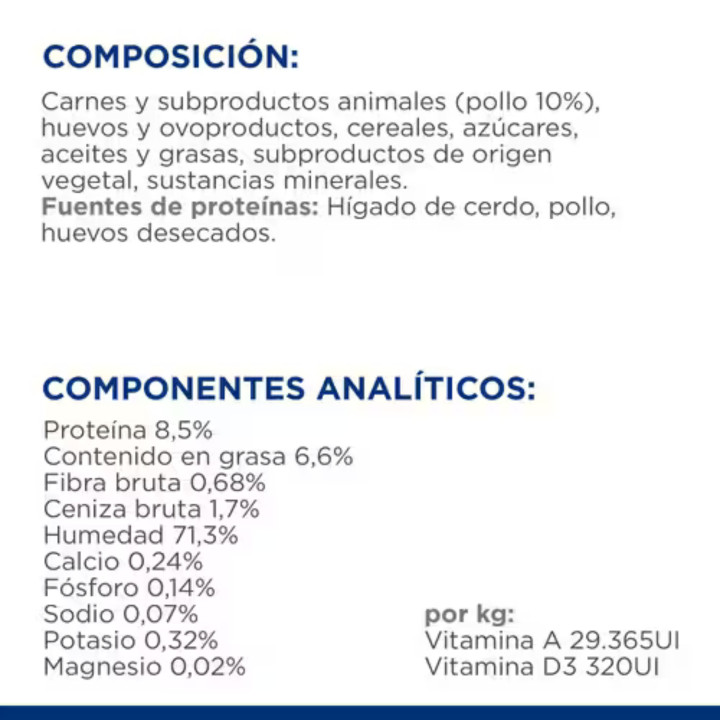Hill's Prescription Diet k/d alimento húmedo para Gatos con Pollo - lata (paté)