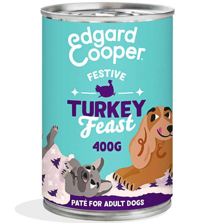 Lata comida húmeda de Pavo para Perros | Edgard & Cooper
