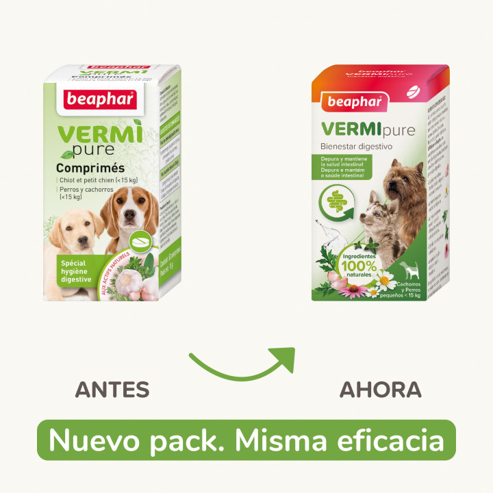 Beaphar Vermi Pure Antiparasitario interno para cachorros  - Kompymascotas