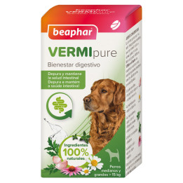Beaphar Vermi Pure Antiparasitario interno para perros - Kompymascotas