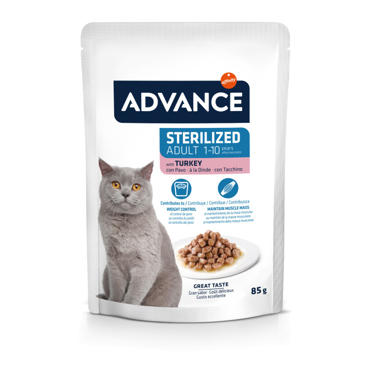 Advance Adult Cat Sterilized Turkey Wet