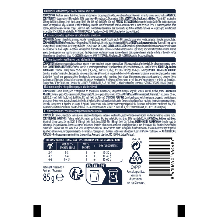 Advance Adult Cat Sterilized Codfish Wet