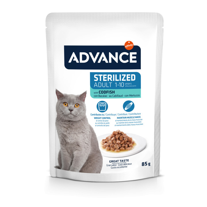 Advance Adult Cat Sterilized Codfish Wet
